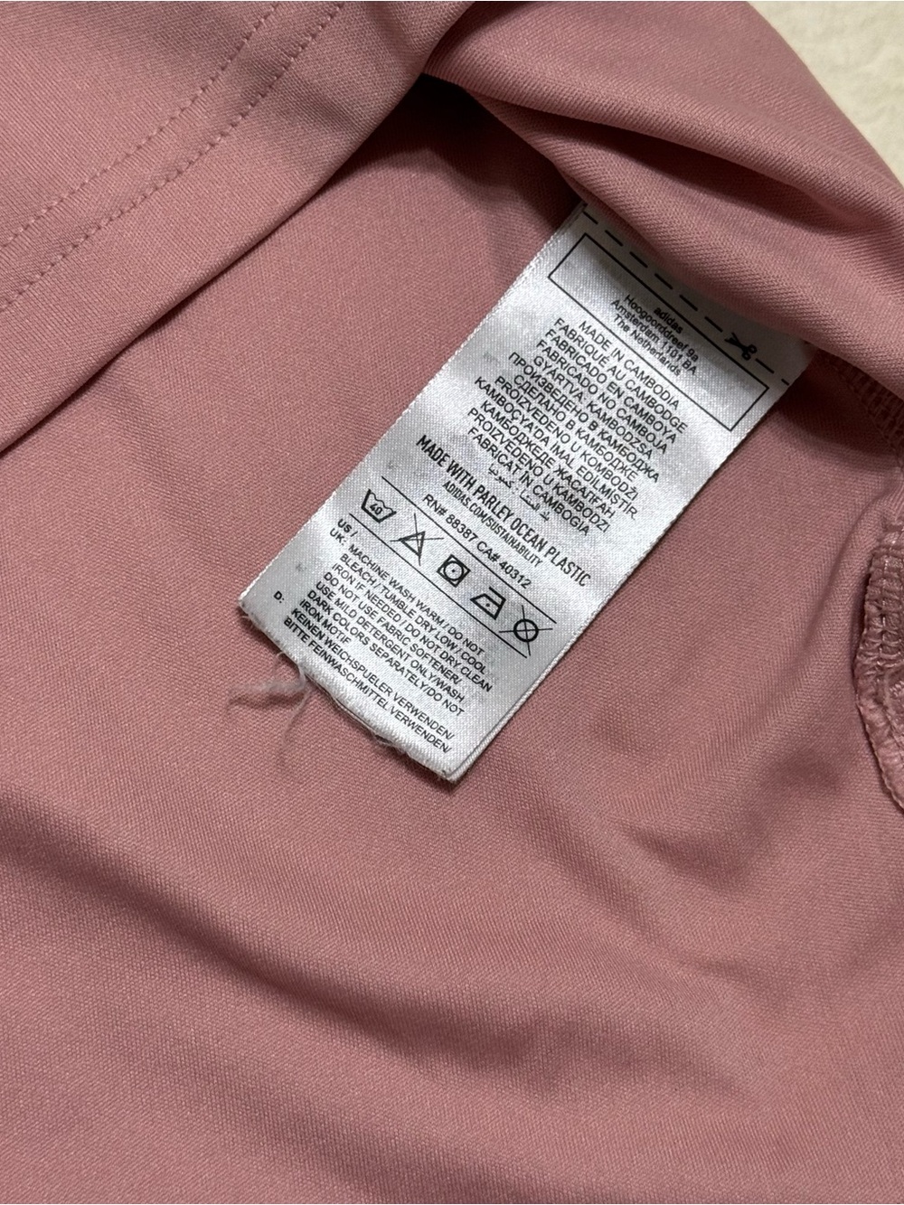 adidas Women's Dusty Pink Racerback Tank Top - Picture 8 of 9